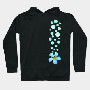 Frangipani Flower with soap bubbles Hoodie